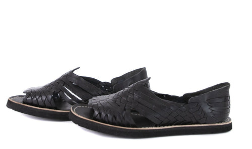 SIDREY (Raw & Rustic) Men's Generic Pachuco Huarache Sandals - Black