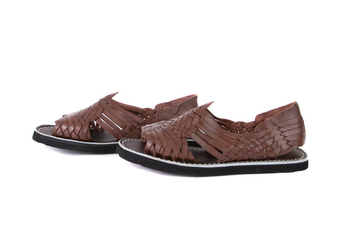 SIDREY (Raw & Rustic) Women's Generic Pachuco Huarache Sandals - Dark Brown