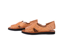Load image into Gallery viewer, SIDREY Women&#39;s Pachuco Fino Style Huarache Sandals - Tanned Natural