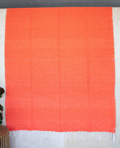 Solid Woven Color Mexican Blankets - Orange