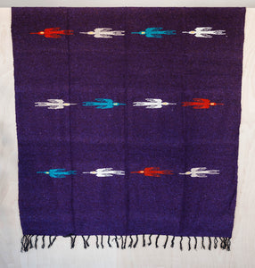 Pajaro Design Mexican Blankets - Purple