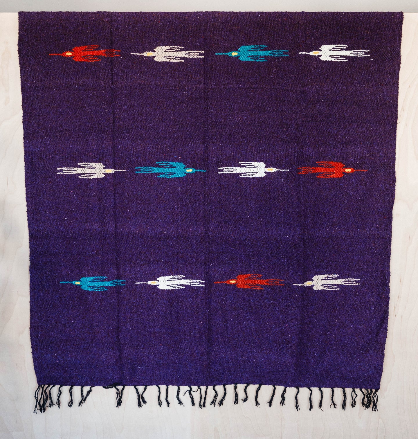 Pajaro Design Mexican Blankets - Purple