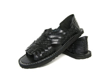 Load image into Gallery viewer, SIDREY Men&#39;s Pachuco Huarache Sandals - Black