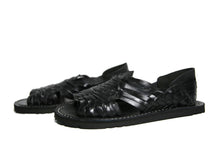 Load image into Gallery viewer, SIDREY Women&#39;s Pachuco Mexican Huarache Sandals - Black