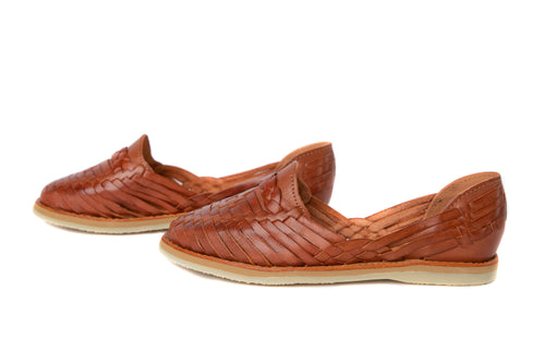 SIDREY Colonial Style Huarache Sandals - Chedron