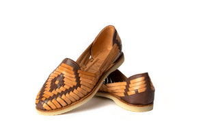 SIDREY Catrina Style Mexican Sandals - Brown/Tan