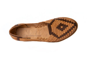 SIDREY Catrina Style Mexican Sandals - Brown/Tan