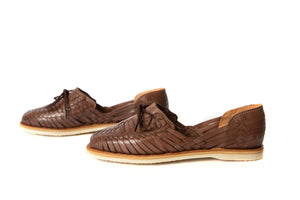 SIDREY Primavera Style Huarache Sandals - Dark Brown