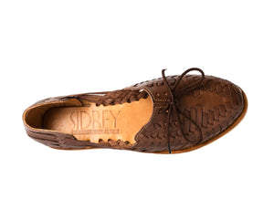 SIDREY Primavera Style Huarache Sandals - Dark Brown