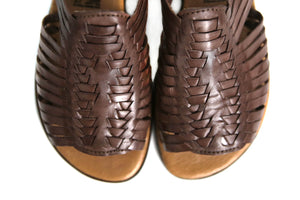 SIDREY Women's Mayo Mexican Huarache Sandals - Brown