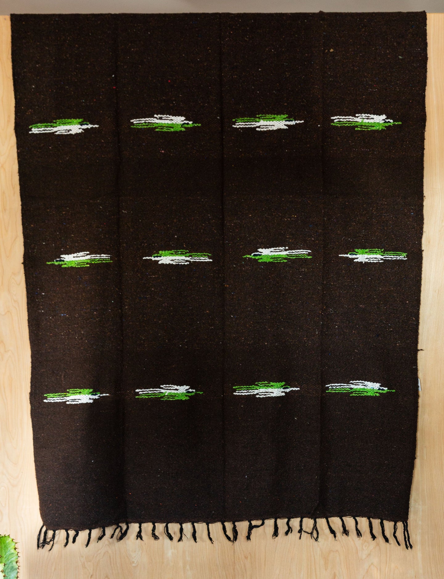 Pajaro Design Mexican Blankets - Dark Brown
