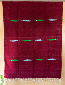 Pajaro Design Mexican Blankets - Burgundy