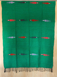 Pajaro Design Mexican Blankets - Tree Green