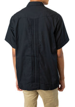 Load image into Gallery viewer, SIDREY Men&#39;s Mexican Guayabera Classic Shirt - Black