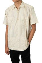 Load image into Gallery viewer, SIDREY Men&#39;s Mexican Guayabera Classic Shirt - Creme