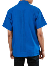 Load image into Gallery viewer, SIDREY Men&#39;s Mexican Guayabera Alegre Shirt - Royal Blue