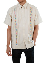 Load image into Gallery viewer, SIDREY Men&#39;s Mexican Guayabera Alegre Shirt - Creme
