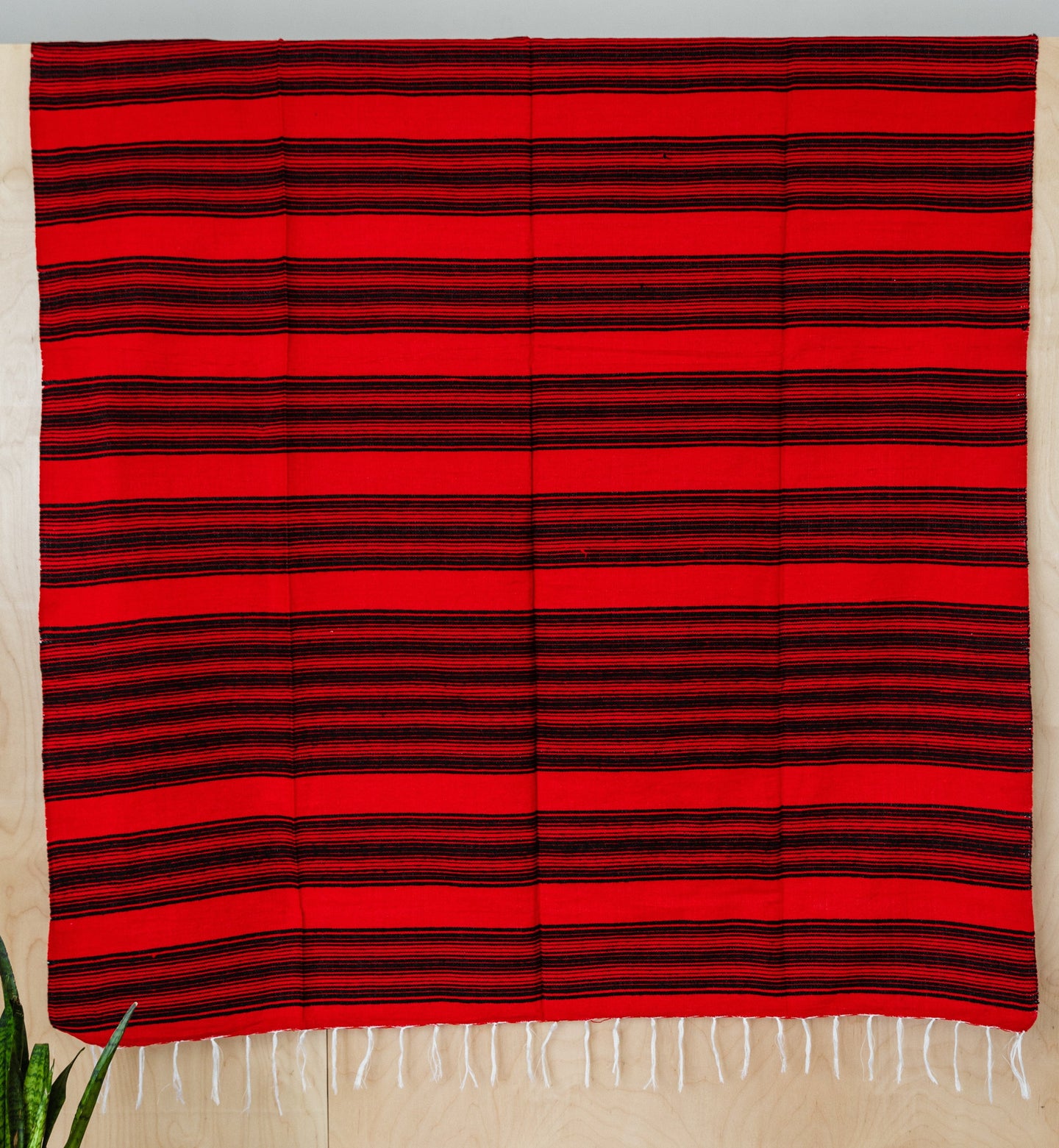 Serape Mexican Blankets - Red/Black