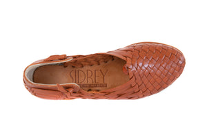 SIDREY Pueblo Style Mexican Sandals - Chedron