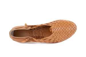 SIDREY Pueblo Style Mexican Sandals - Tanned Natural