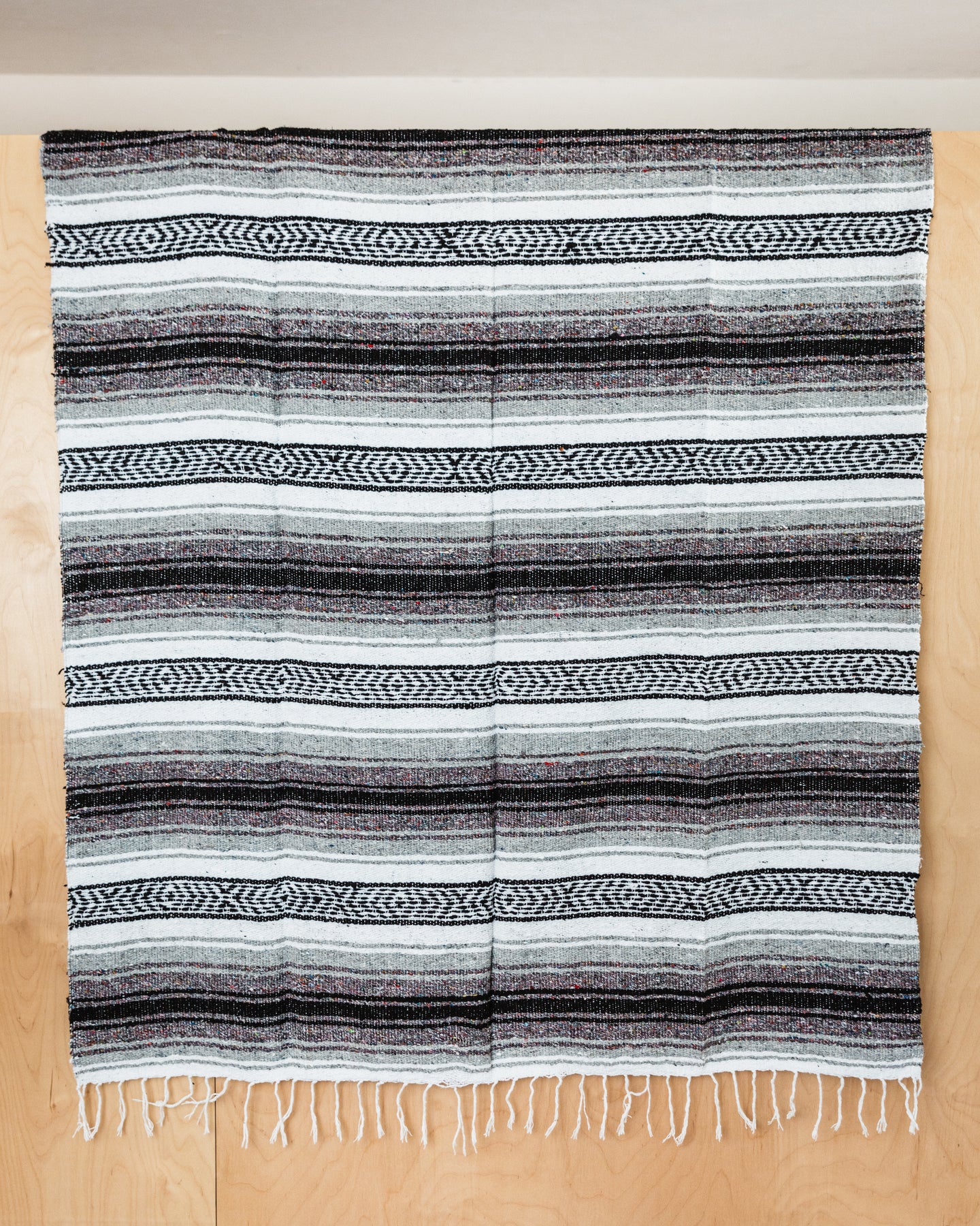Traditional Mexican Blankets - Gray