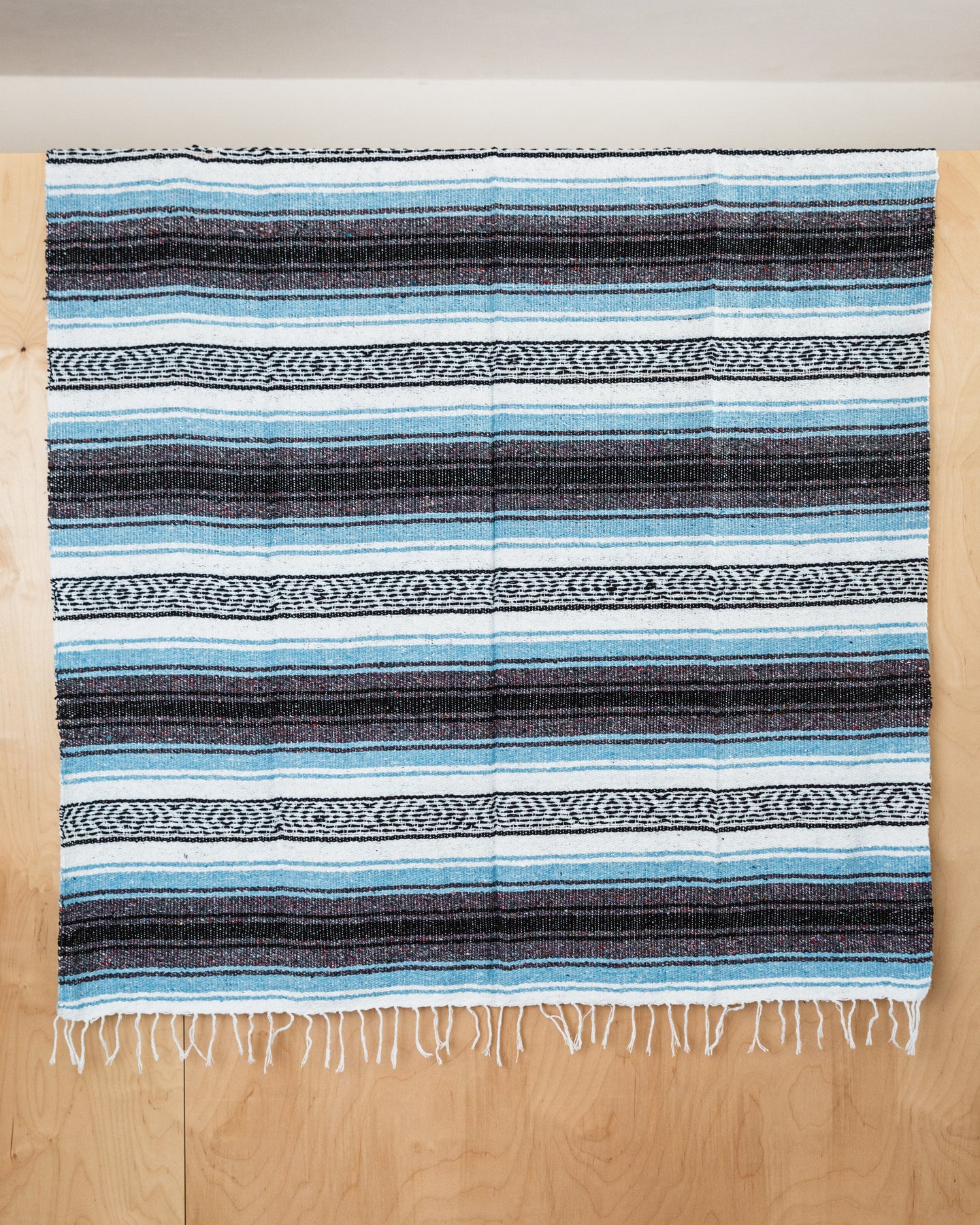 Traditional Mexican Blankets - Light Blue