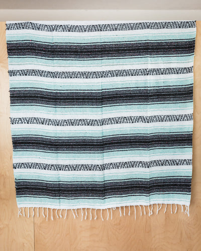 Traditional Mexican Blankets - Mint