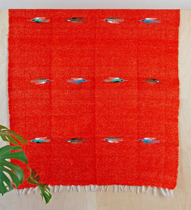 Pajaro Design Mexican Blankets - Orange
