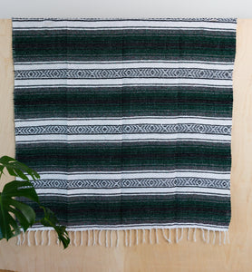 Traditional Mexican Blankets - Green