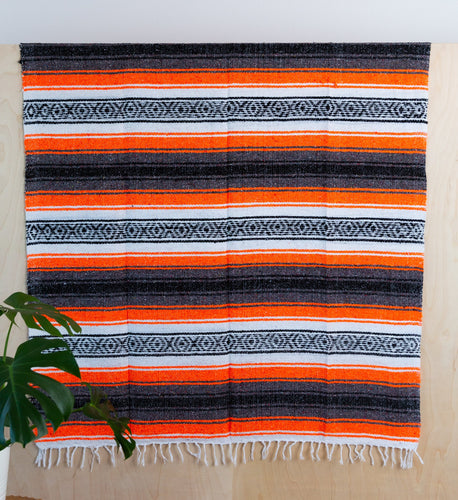 Traditional Mexican Blankets - Orange