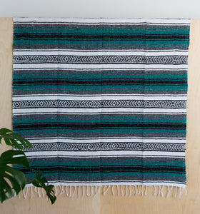 Traditional Mexican Blankets - Teal