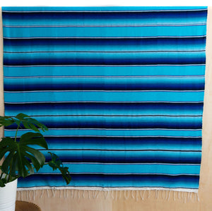 Serape Mexican Blankets - Blue #2