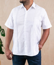 Load image into Gallery viewer, SIDREY Men&#39;s Mexican Guayabera Guayamisa Shirt - White