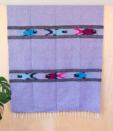Pescado Design Mexican Blankets - Lavender