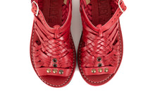 Load image into Gallery viewer, SIDREY Women&#39;s Pihuamo Mexican Huarache Sandals - Red