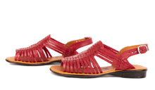 Load image into Gallery viewer, SIDREY Women&#39;s Mayo Mexican Huarache Sandals - Red