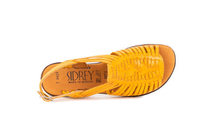 SIDREY Women's Mayo Mexican Huarache Sandals - Yellow