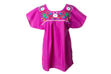 Load image into Gallery viewer, SIDREY Mexican Embroidered Pueblo Blouse - Magenta