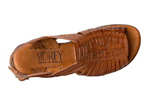 SIDREY Women's Mayo Mexican Huarache Sandals - Chedron