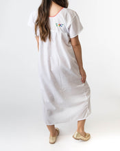 Load image into Gallery viewer, SIDREY Mexican Embroidered Pueblo Dress - White